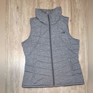 The North Face Pseudio Vest Womans Size XL Grey Heather Color